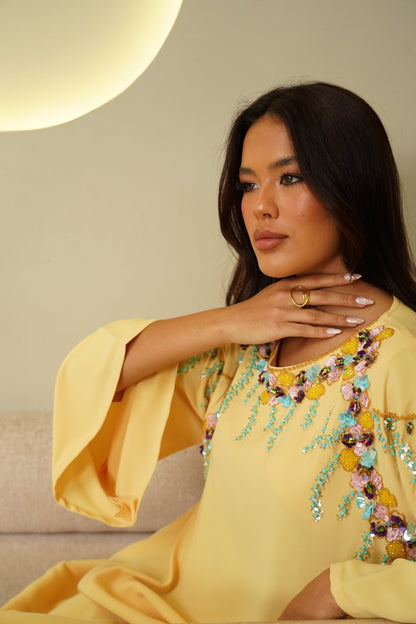 Yellow embroidery - | حصه لاين