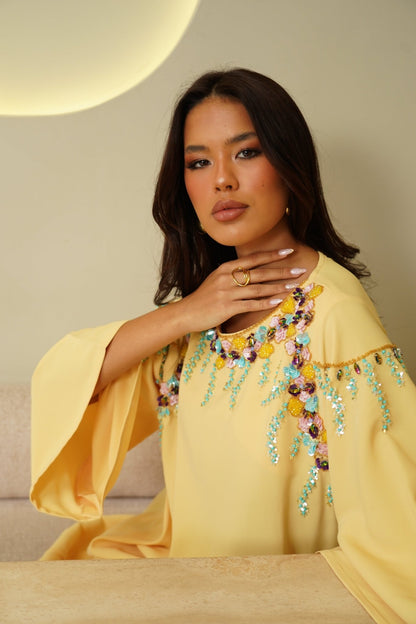 Yellow embroidery - | حصه لاين