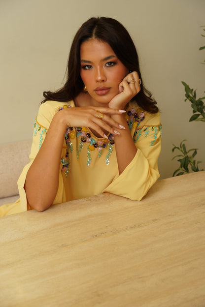 Yellow embroidery - | حصه لاين